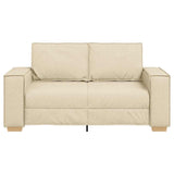 Canapé 2 places Crème 120 cm Tissu