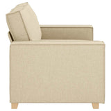 Canapé 2 places Crème 120 cm Tissu
