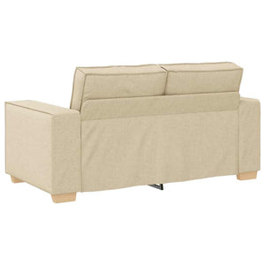 Canapé 2 places Crème 120 cm Tissu
