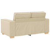 Canapé 2 places Crème 120 cm Tissu