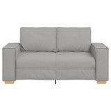 Canapé 2 places Gris nuage 120 cm Tissu
