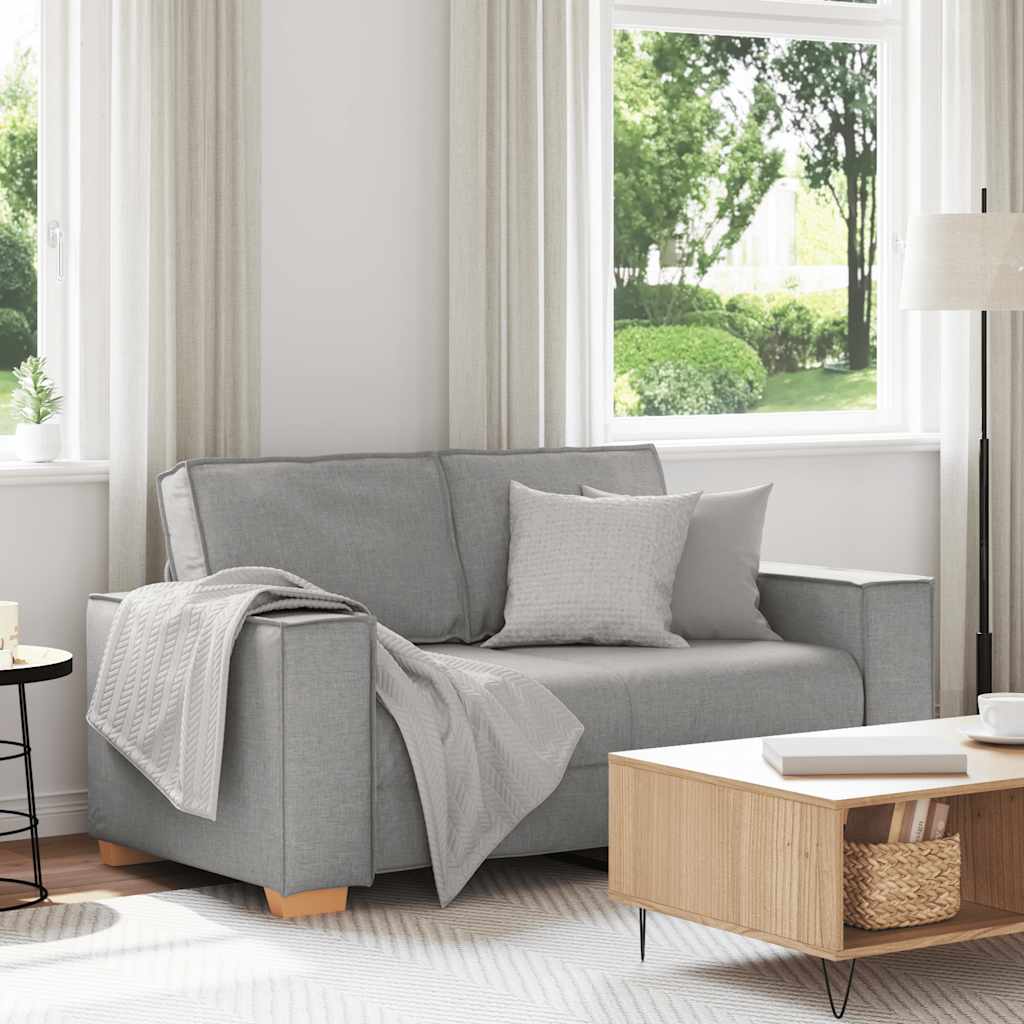 Canapé 2 places Gris nuage 120 cm Tissu