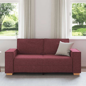 Canapé 2 places Rouge vin 140 cm Tissu