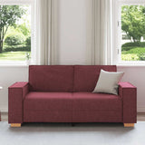 Canapé 2 places Rouge vin 140 cm Tissu