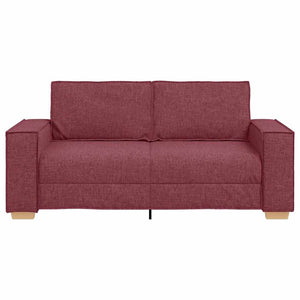 Canapé 2 places Rouge vin 140 cm Tissu