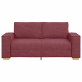Canapé 2 places Rouge vin 140 cm Tissu