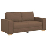 Canapé 2 places Marron 140 cm Tissu
