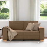 Canapé 2 places Marron 140 cm Tissu