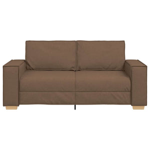 Canapé 2 places Marron 140 cm Tissu
