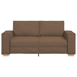 Canapé 2 places Marron 140 cm Tissu