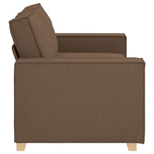 Canapé 2 places Marron 140 cm Tissu