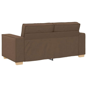 Canapé 2 places Marron 140 cm Tissu