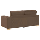 Canapé 2 places Marron 140 cm Tissu