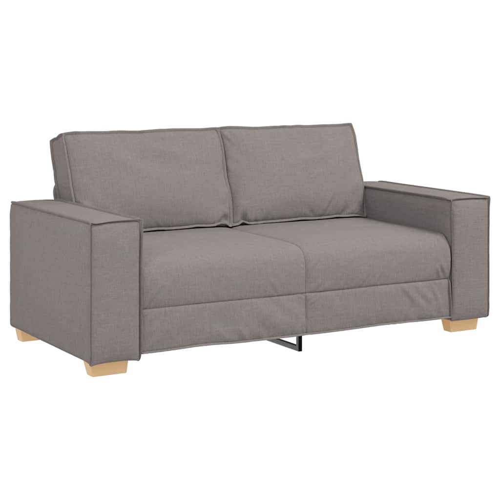 Canapé 2 places Taupe 140 cm Tissu