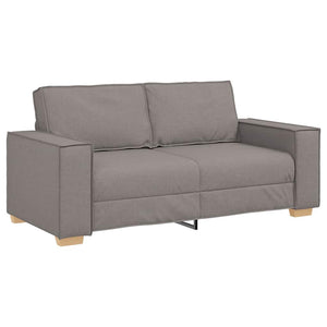 Canapé 2 places Taupe 140 cm Tissu