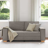 Canapé 2 places Taupe 140 cm Tissu
