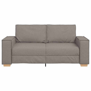 Canapé 2 places Taupe 140 cm Tissu
