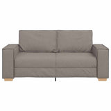 Canapé 2 places Taupe 140 cm Tissu