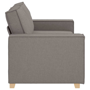 Canapé 2 places Taupe 140 cm Tissu