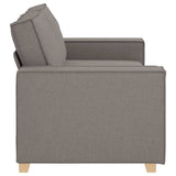 Canapé 2 places Taupe 140 cm Tissu
