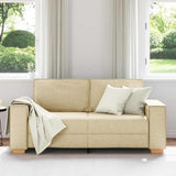 Canapé 2 places Crème 140 cm Tissu