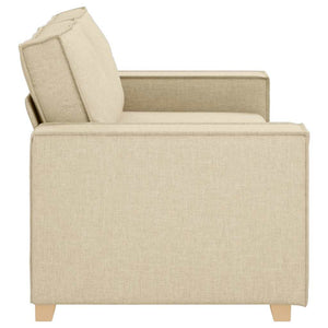 Canapé 2 places Crème 140 cm Tissu