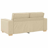 Canapé 2 places Crème 140 cm Tissu
