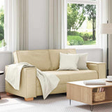 Canapé 2 places Crème 140 cm Tissu