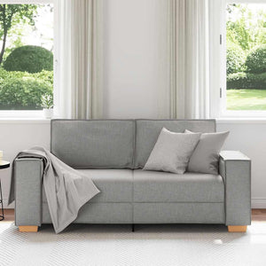 Canapé 2 places Gris nuage 140 cm Tissu
