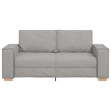 Canapé 2 places Gris nuage 140 cm Tissu