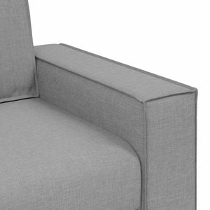 Canapé 2 places Gris nuage 140 cm Tissu