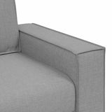 Canapé 2 places Gris nuage 140 cm Tissu