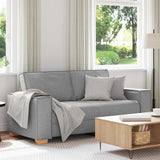 Canapé 2 places Gris nuage 140 cm Tissu