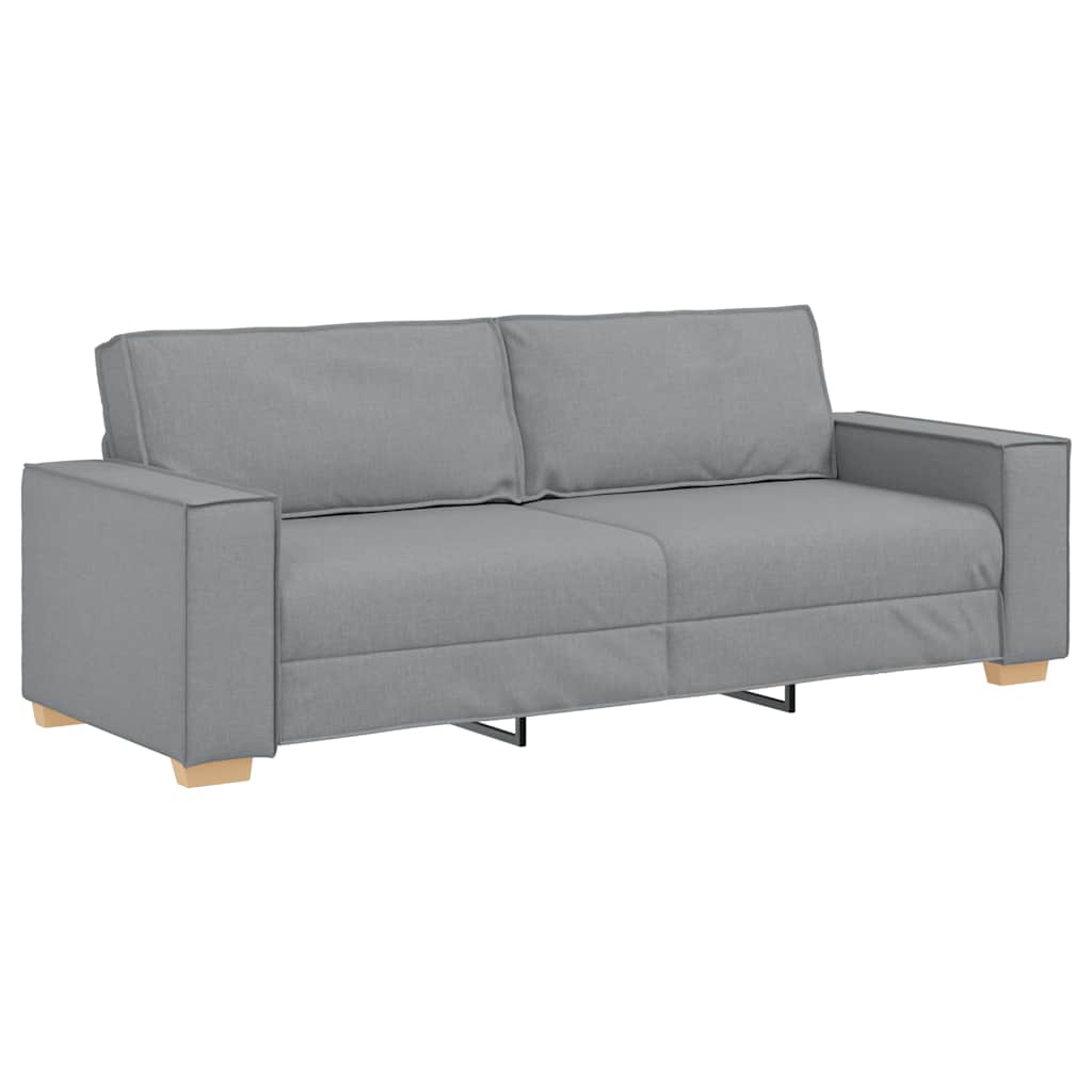 Canapé 3 places Gris clair 180 cm Tissu