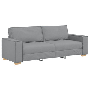 Canapé 3 places Gris clair 180 cm Tissu