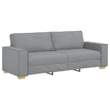 Canapé 3 places Gris clair 180 cm Tissu