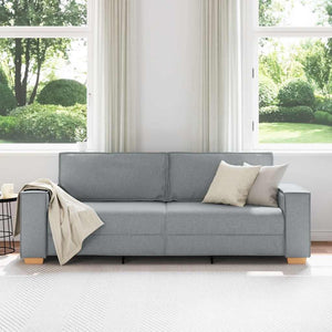 Canapé 3 places Gris clair 180 cm Tissu