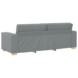 Canapé 3 places Gris clair 180 cm Tissu