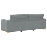 Canapé 3 places Gris clair 180 cm Tissu