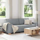 Canapé 3 places Gris clair 180 cm Tissu