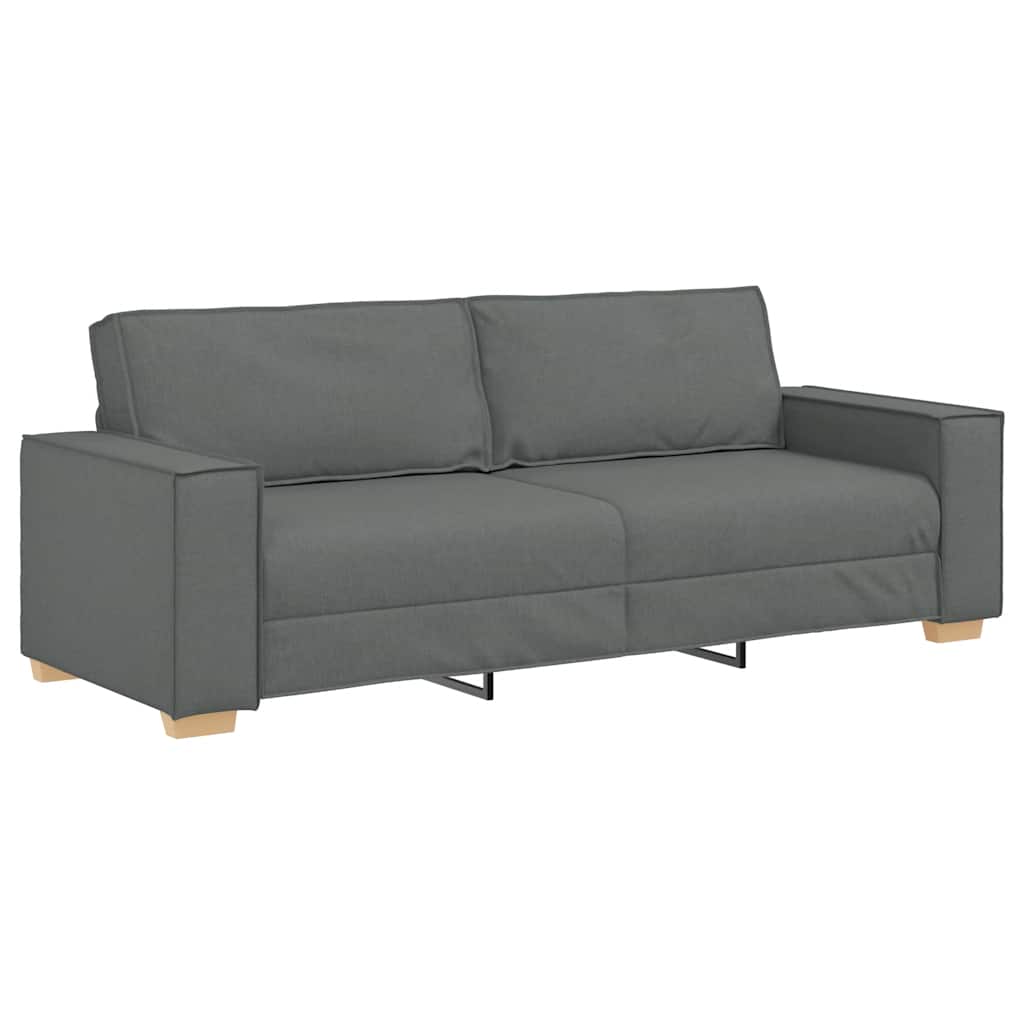 Canapé 3 places Gris foncé 180 cm Tissu