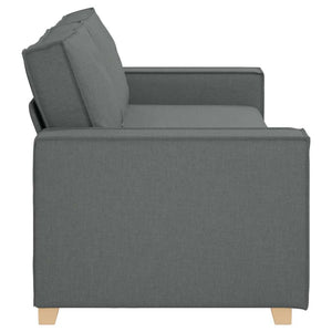 Canapé 3 places Gris foncé 180 cm Tissu