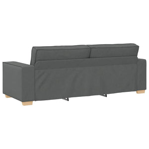Canapé 3 places Gris foncé 180 cm Tissu