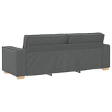 Canapé 3 places Gris foncé 180 cm Tissu