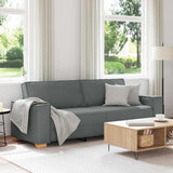 Canapé 3 places Gris foncé 180 cm Tissu