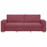 Sofa 3 places Rouge bordeaux 220 x 78 x 84 cm tissu