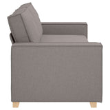 Sofa 3 places avec coussin Taupe 220 x 78 x 84 cm tissu