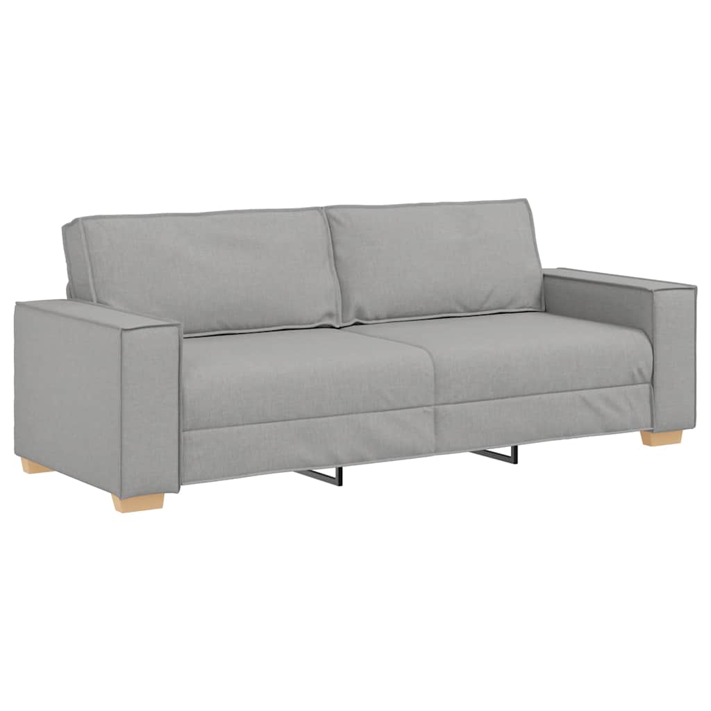 Canapé 3 places Gris nuage 180 cm Tissu