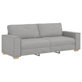 Canapé 3 places Gris nuage 180 cm Tissu
