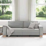 Canapé 3 places Gris nuage 180 cm Tissu